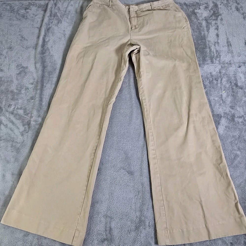 Eddie Bauer Pants Womens 16 Tall Brown Mercer Fit Mid Rise Relaxed Bootcut
